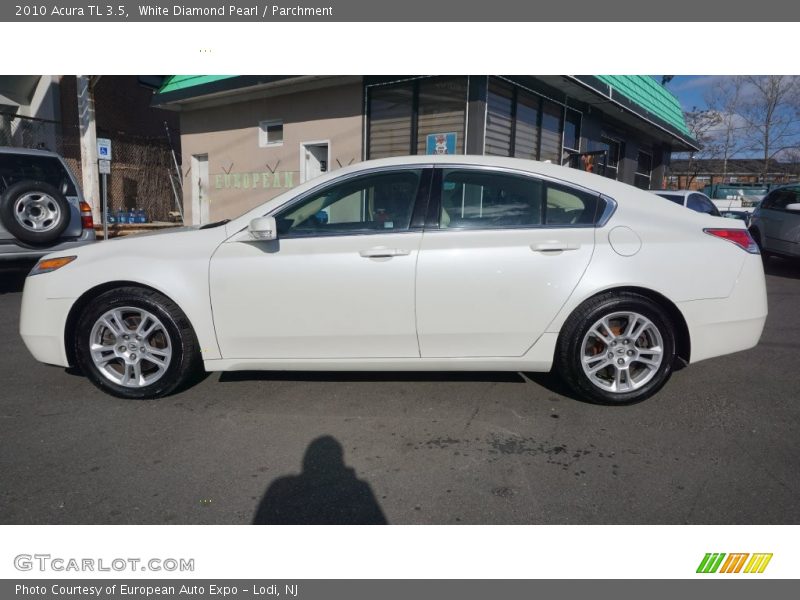 White Diamond Pearl / Parchment 2010 Acura TL 3.5