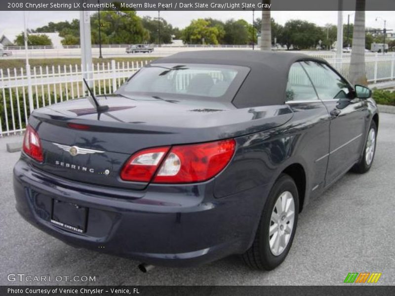 Modern Blue Pearl / Dark Slate Gray/Light Slate Gray 2008 Chrysler Sebring LX Convertible