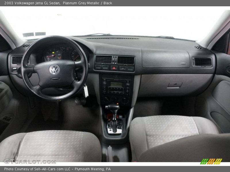 Platinum Grey Metallic / Black 2003 Volkswagen Jetta GL Sedan