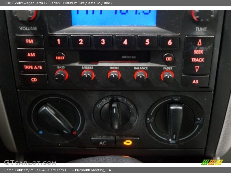 Platinum Grey Metallic / Black 2003 Volkswagen Jetta GL Sedan