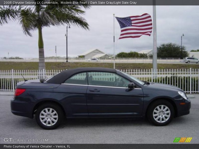 Modern Blue Pearl / Dark Slate Gray/Light Slate Gray 2008 Chrysler Sebring LX Convertible