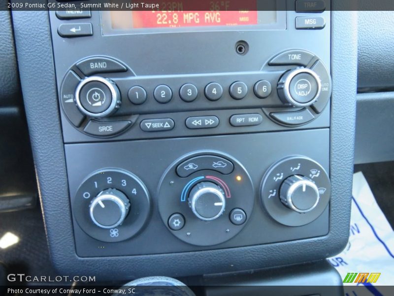 Summit White / Light Taupe 2009 Pontiac G6 Sedan