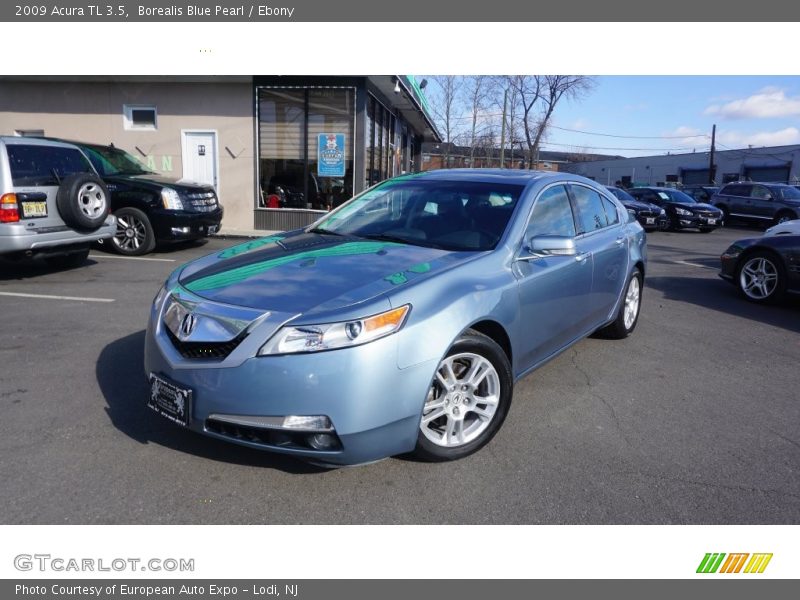 Borealis Blue Pearl / Ebony 2009 Acura TL 3.5