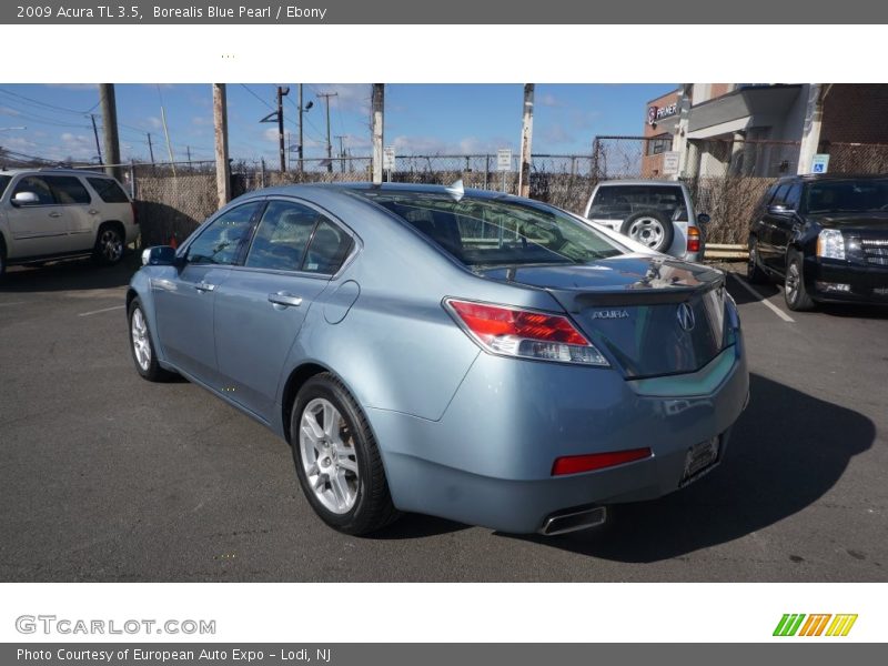 Borealis Blue Pearl / Ebony 2009 Acura TL 3.5