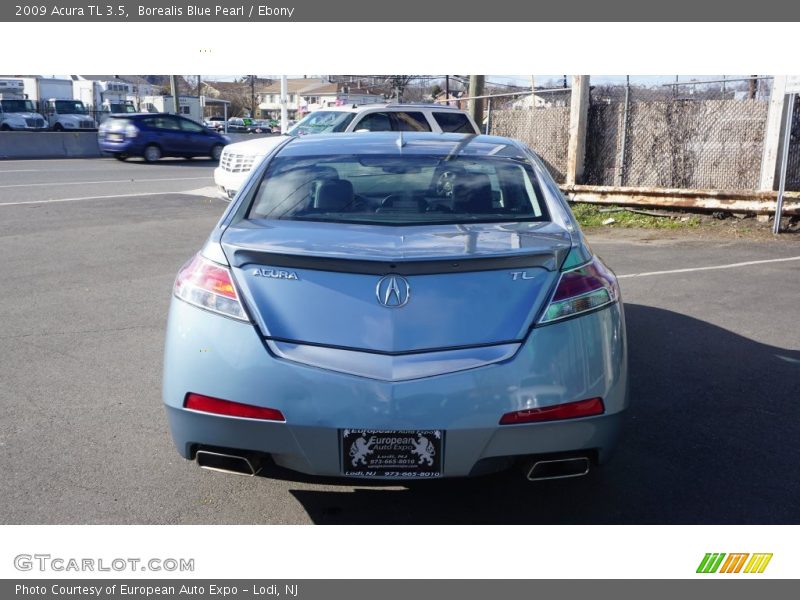 Borealis Blue Pearl / Ebony 2009 Acura TL 3.5