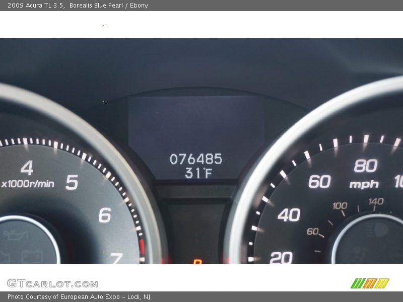Borealis Blue Pearl / Ebony 2009 Acura TL 3.5