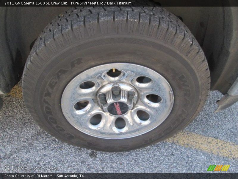 Pure Silver Metallic / Dark Titanium 2011 GMC Sierra 1500 SL Crew Cab