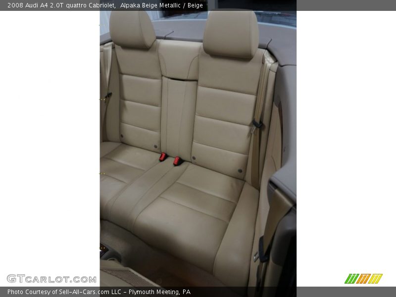 Alpaka Beige Metallic / Beige 2008 Audi A4 2.0T quattro Cabriolet