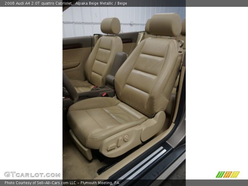 Alpaka Beige Metallic / Beige 2008 Audi A4 2.0T quattro Cabriolet