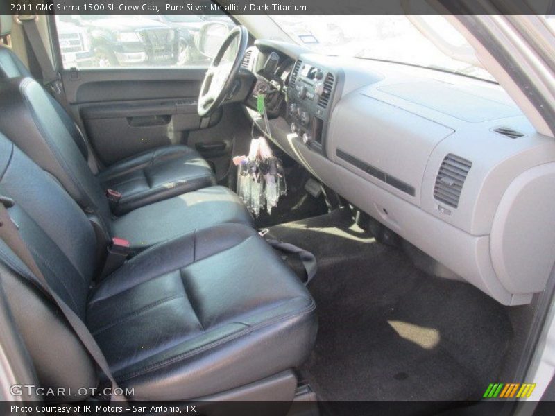 Pure Silver Metallic / Dark Titanium 2011 GMC Sierra 1500 SL Crew Cab