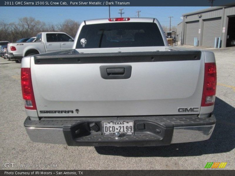 Pure Silver Metallic / Dark Titanium 2011 GMC Sierra 1500 SL Crew Cab