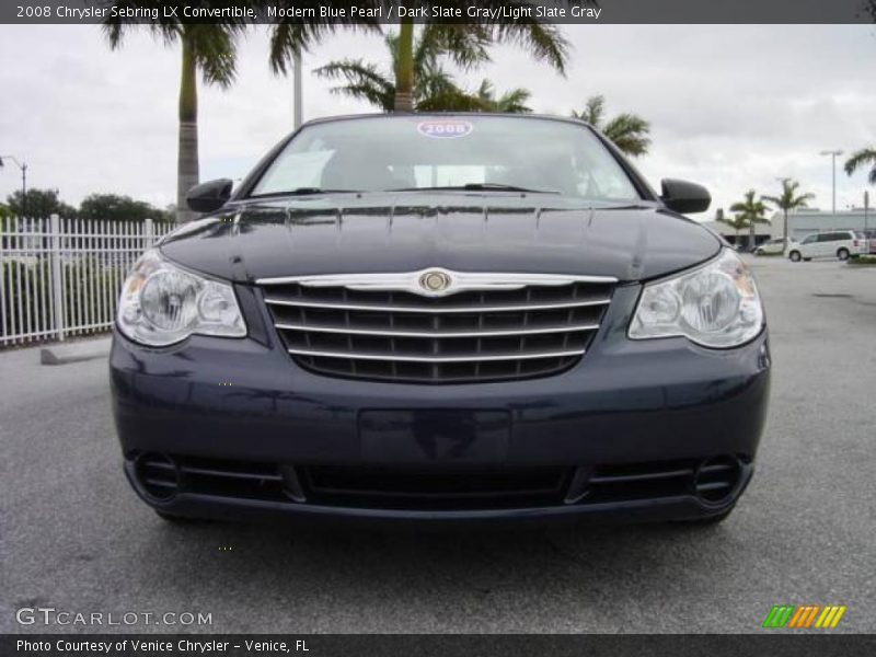 Modern Blue Pearl / Dark Slate Gray/Light Slate Gray 2008 Chrysler Sebring LX Convertible