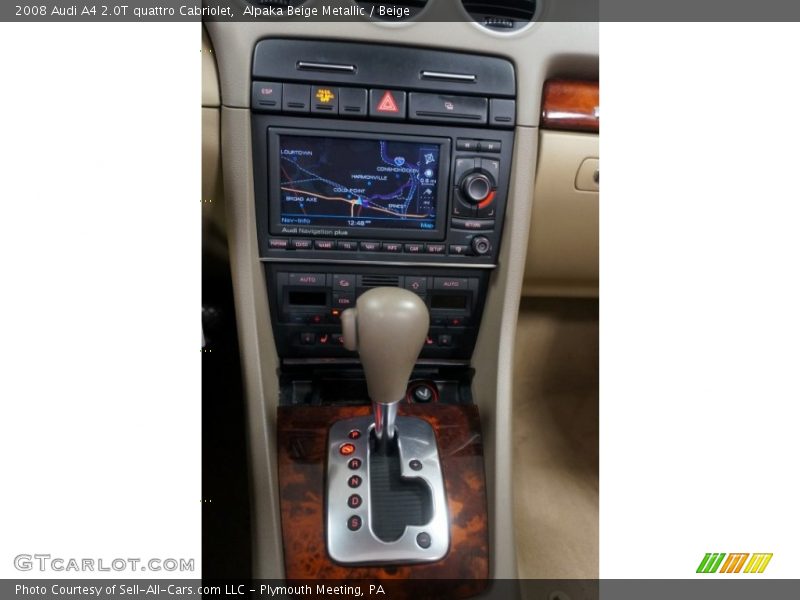 Alpaka Beige Metallic / Beige 2008 Audi A4 2.0T quattro Cabriolet