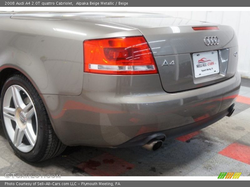 Alpaka Beige Metallic / Beige 2008 Audi A4 2.0T quattro Cabriolet