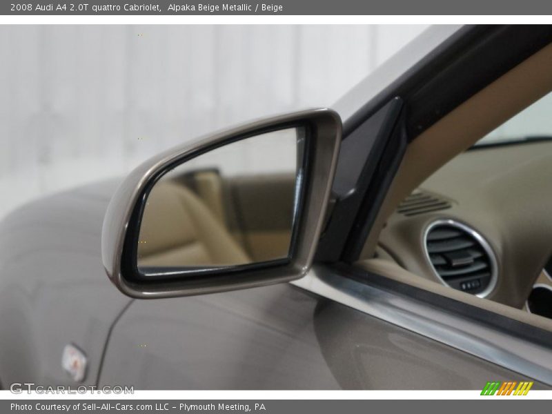Alpaka Beige Metallic / Beige 2008 Audi A4 2.0T quattro Cabriolet
