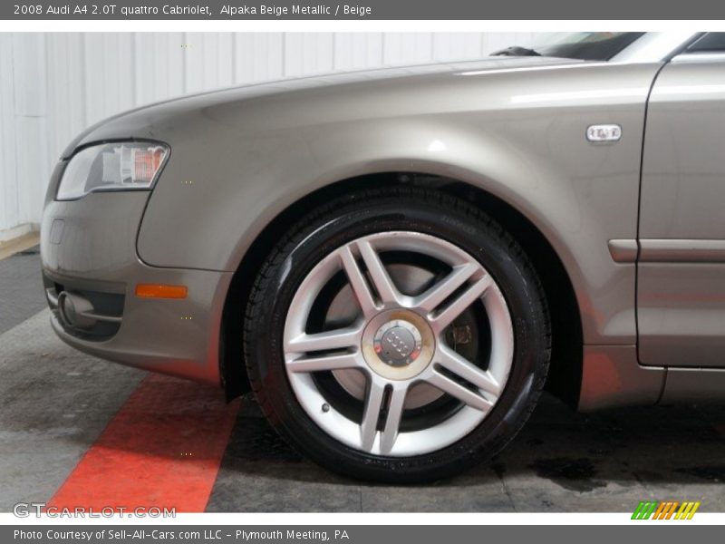 Alpaka Beige Metallic / Beige 2008 Audi A4 2.0T quattro Cabriolet