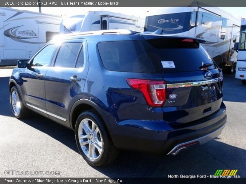 Blue Jeans Metallic / Ebony Black 2016 Ford Explorer XLT 4WD