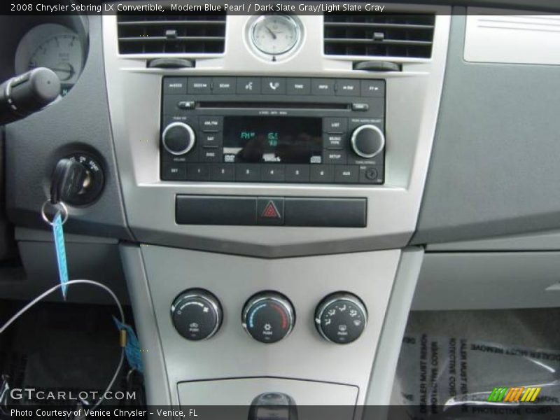 Modern Blue Pearl / Dark Slate Gray/Light Slate Gray 2008 Chrysler Sebring LX Convertible