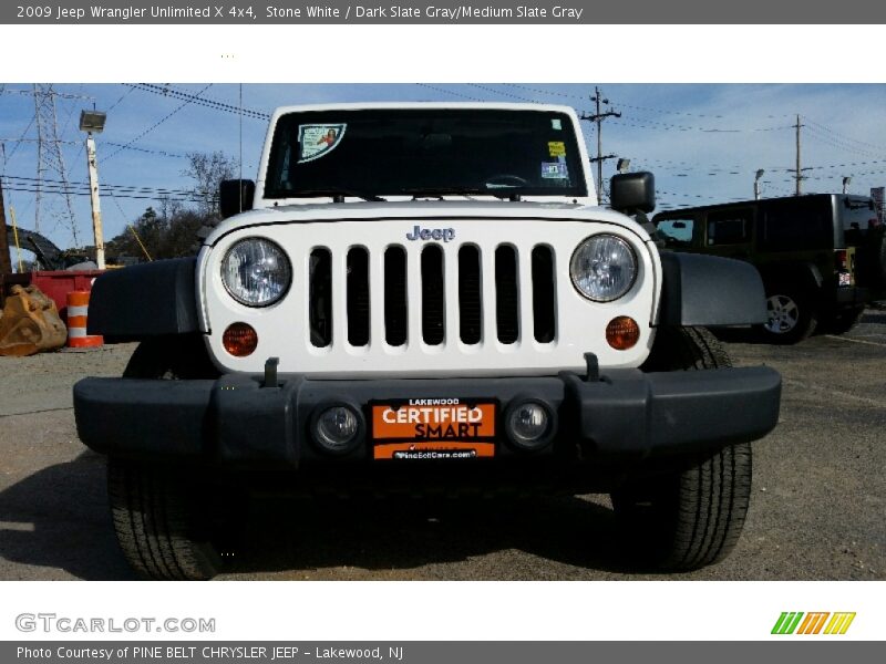 Stone White / Dark Slate Gray/Medium Slate Gray 2009 Jeep Wrangler Unlimited X 4x4