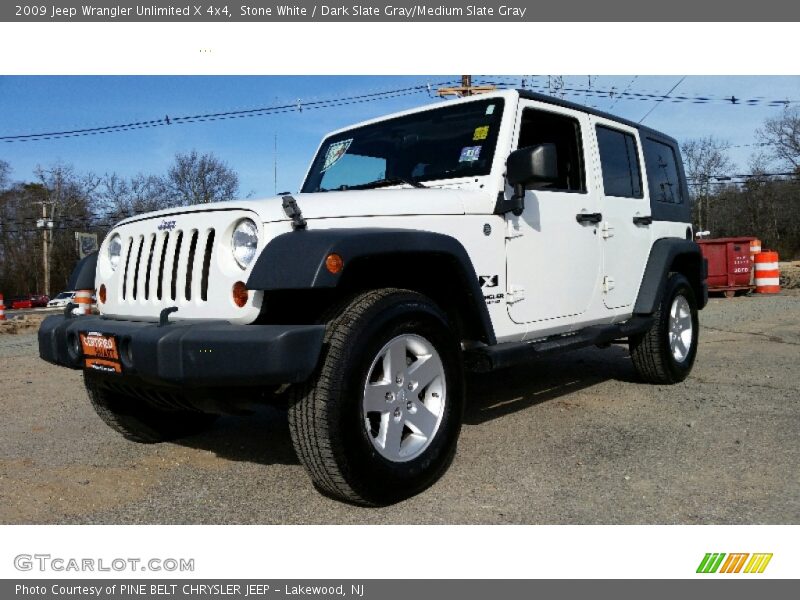 Stone White / Dark Slate Gray/Medium Slate Gray 2009 Jeep Wrangler Unlimited X 4x4
