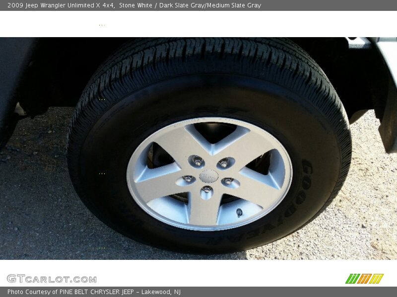 Stone White / Dark Slate Gray/Medium Slate Gray 2009 Jeep Wrangler Unlimited X 4x4