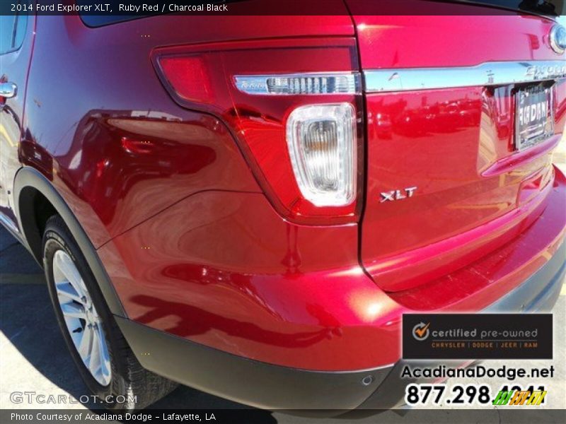 Ruby Red / Charcoal Black 2014 Ford Explorer XLT