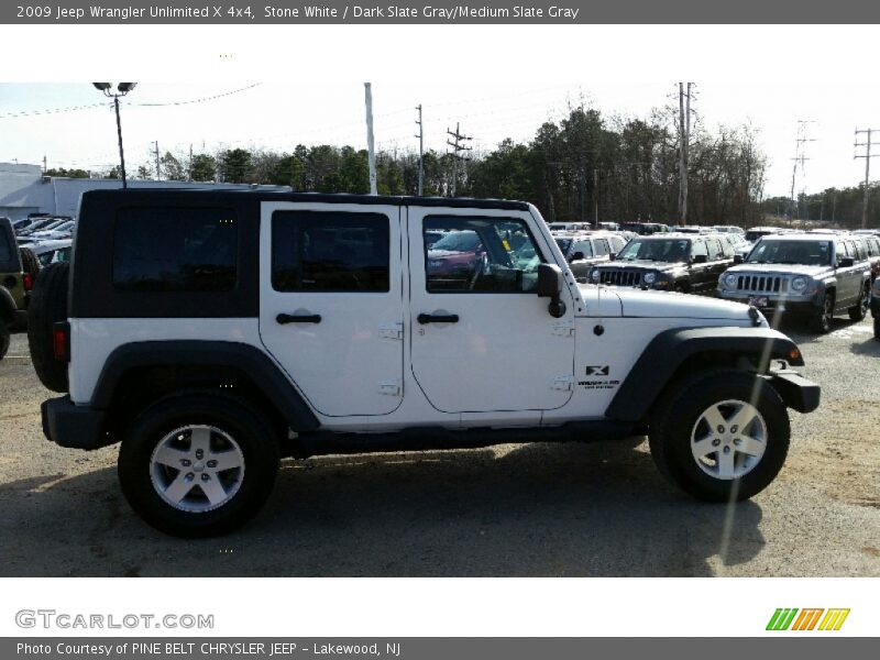 Stone White / Dark Slate Gray/Medium Slate Gray 2009 Jeep Wrangler Unlimited X 4x4
