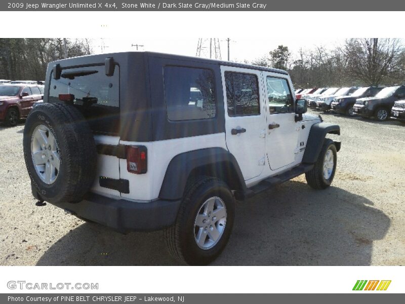 Stone White / Dark Slate Gray/Medium Slate Gray 2009 Jeep Wrangler Unlimited X 4x4