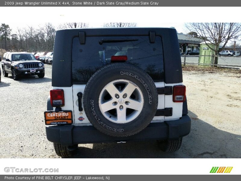 Stone White / Dark Slate Gray/Medium Slate Gray 2009 Jeep Wrangler Unlimited X 4x4