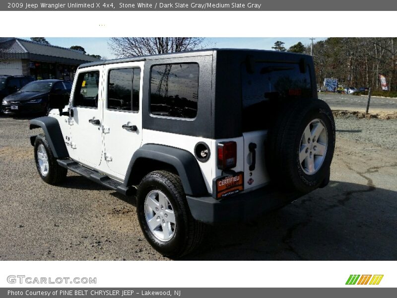 Stone White / Dark Slate Gray/Medium Slate Gray 2009 Jeep Wrangler Unlimited X 4x4