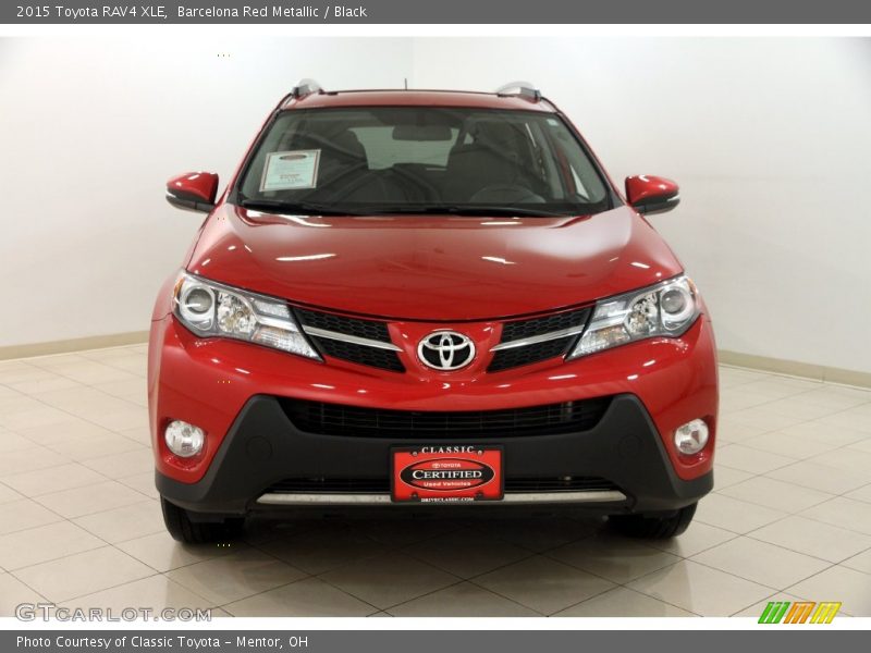 Barcelona Red Metallic / Black 2015 Toyota RAV4 XLE