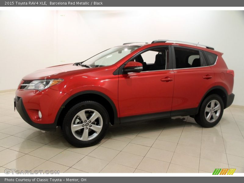 Barcelona Red Metallic / Black 2015 Toyota RAV4 XLE