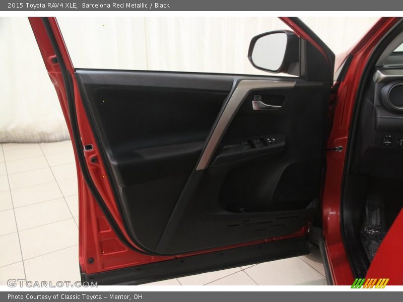 Barcelona Red Metallic / Black 2015 Toyota RAV4 XLE