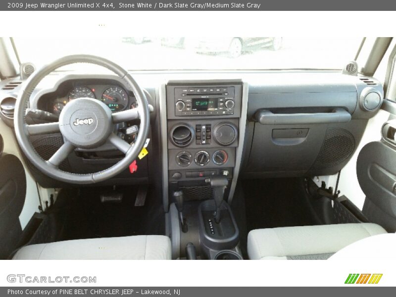 Stone White / Dark Slate Gray/Medium Slate Gray 2009 Jeep Wrangler Unlimited X 4x4