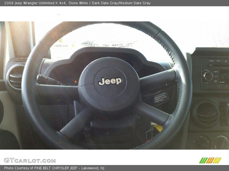 Stone White / Dark Slate Gray/Medium Slate Gray 2009 Jeep Wrangler Unlimited X 4x4