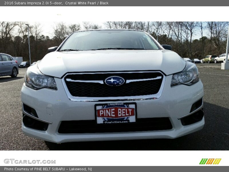 Crystal White Pearl / Black 2016 Subaru Impreza 2.0i 5-door