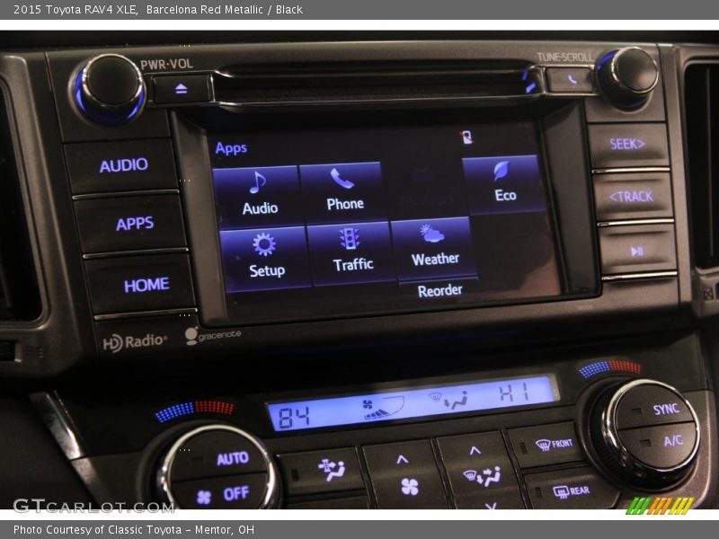 Barcelona Red Metallic / Black 2015 Toyota RAV4 XLE
