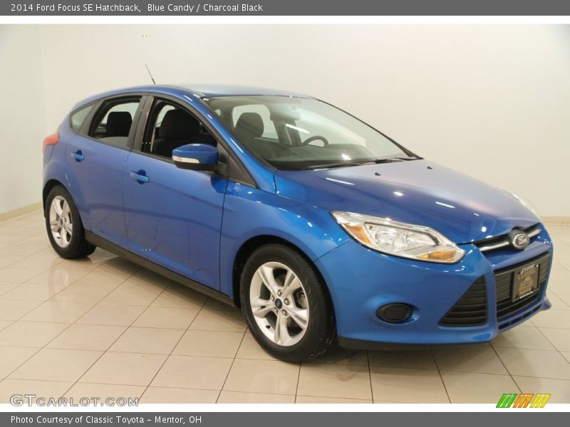 Blue Candy / Charcoal Black 2014 Ford Focus SE Hatchback