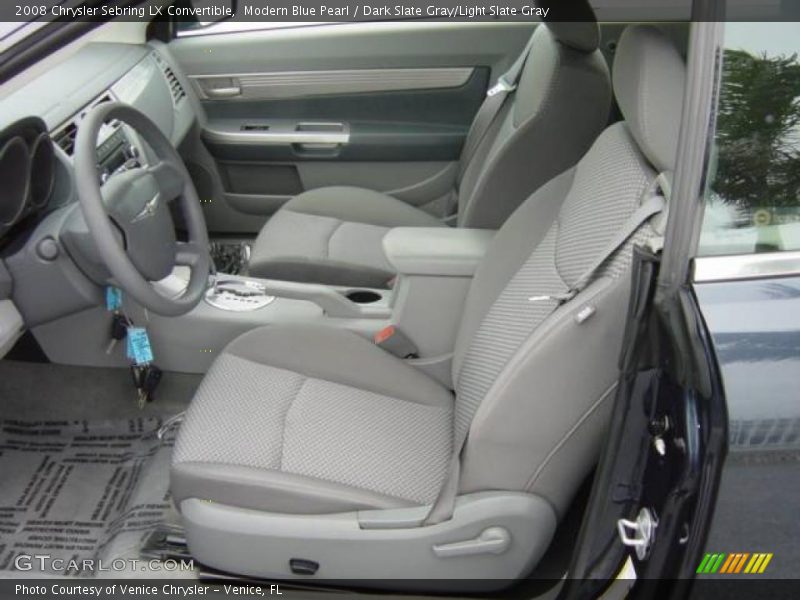 Modern Blue Pearl / Dark Slate Gray/Light Slate Gray 2008 Chrysler Sebring LX Convertible