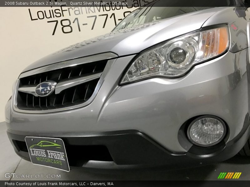 Quartz Silver Metallic / Off Black 2008 Subaru Outback 2.5i Wagon