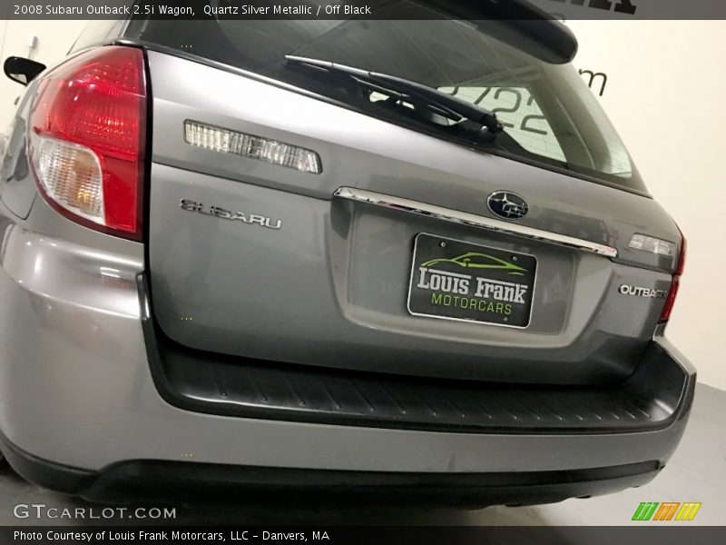 Quartz Silver Metallic / Off Black 2008 Subaru Outback 2.5i Wagon