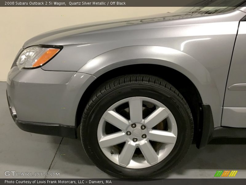 Quartz Silver Metallic / Off Black 2008 Subaru Outback 2.5i Wagon