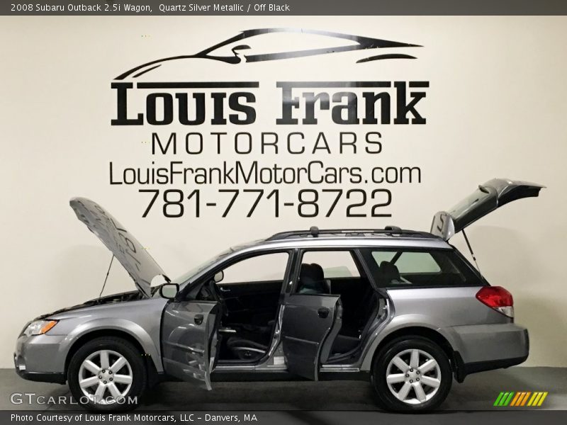 Quartz Silver Metallic / Off Black 2008 Subaru Outback 2.5i Wagon