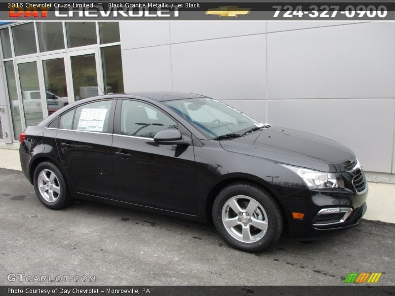 Black Granite Metallic / Jet Black 2016 Chevrolet Cruze Limited LT