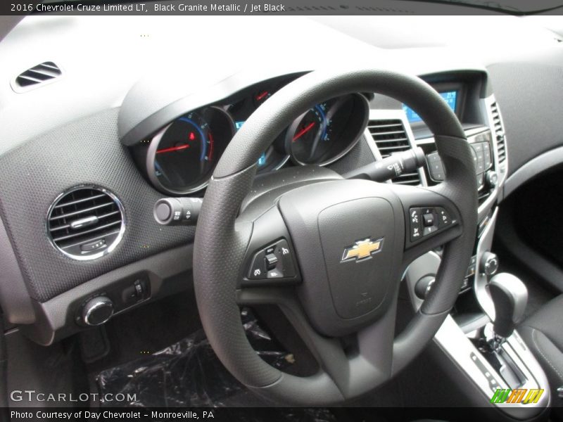 Black Granite Metallic / Jet Black 2016 Chevrolet Cruze Limited LT