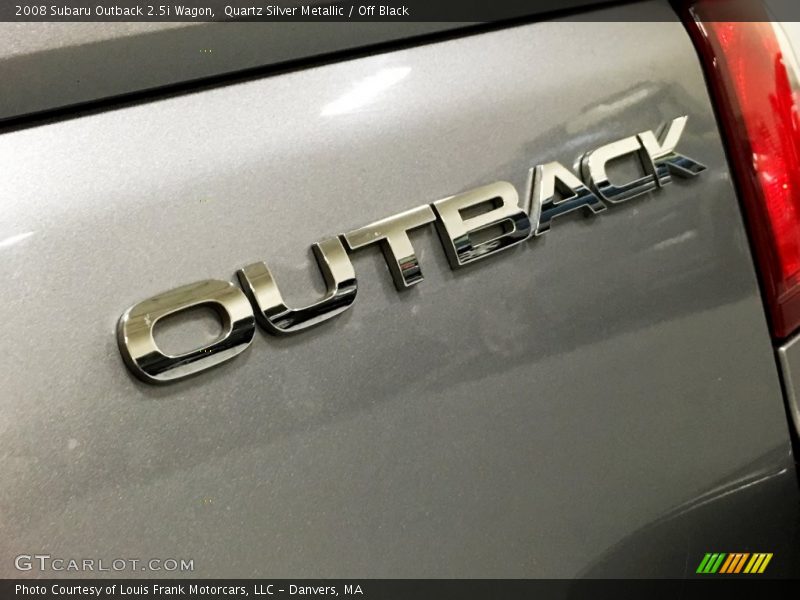 Quartz Silver Metallic / Off Black 2008 Subaru Outback 2.5i Wagon