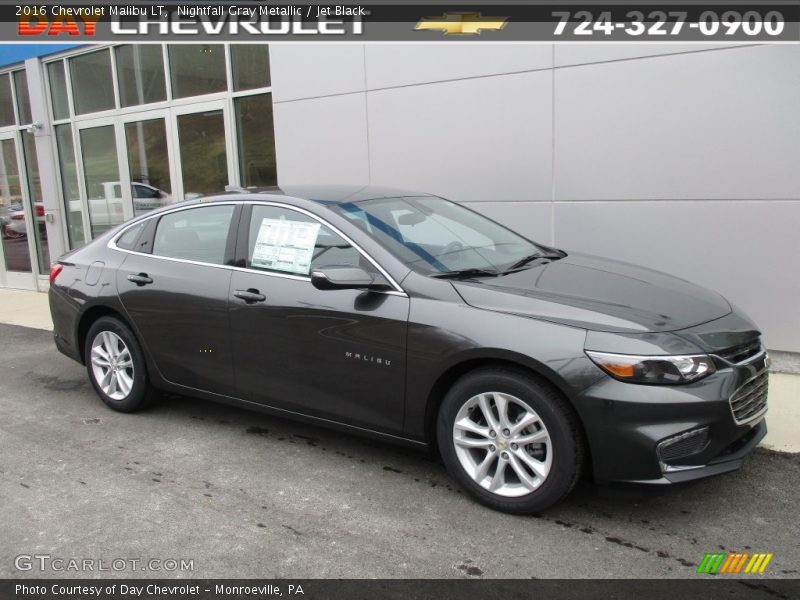 Nightfall Gray Metallic / Jet Black 2016 Chevrolet Malibu LT
