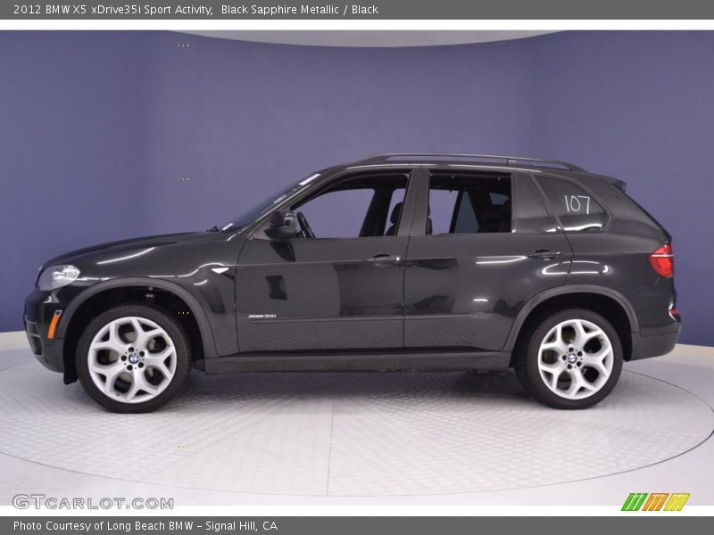 Black Sapphire Metallic / Black 2012 BMW X5 xDrive35i Sport Activity