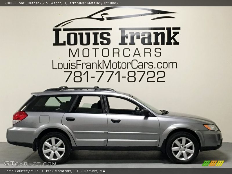 Quartz Silver Metallic / Off Black 2008 Subaru Outback 2.5i Wagon
