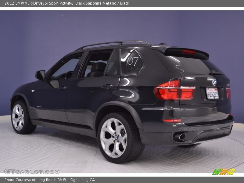 Black Sapphire Metallic / Black 2012 BMW X5 xDrive35i Sport Activity